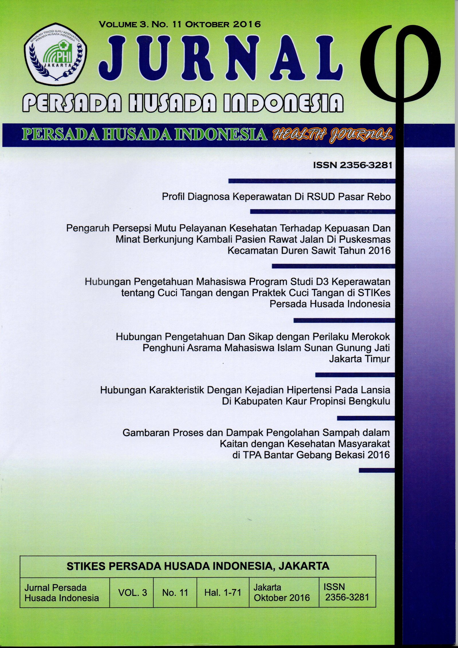 Cover Vol 3 No 11 Oktober 2016