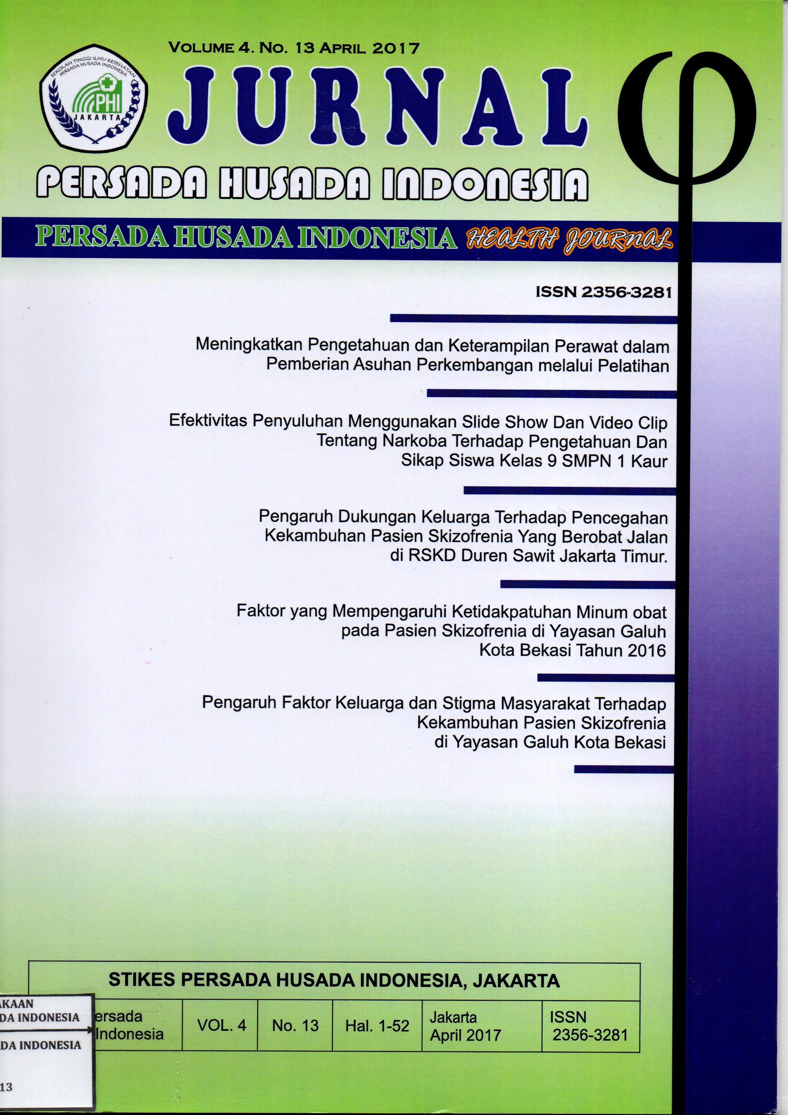 Cover Vol 4 No 13 (2016)