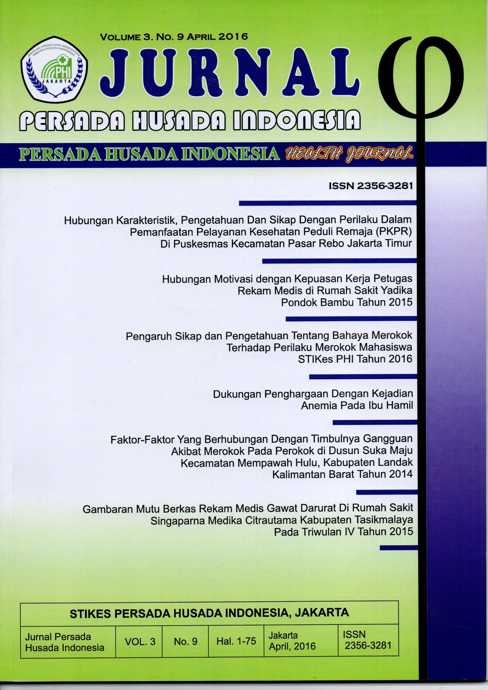 Cover Vol 3 No 9 April 2016